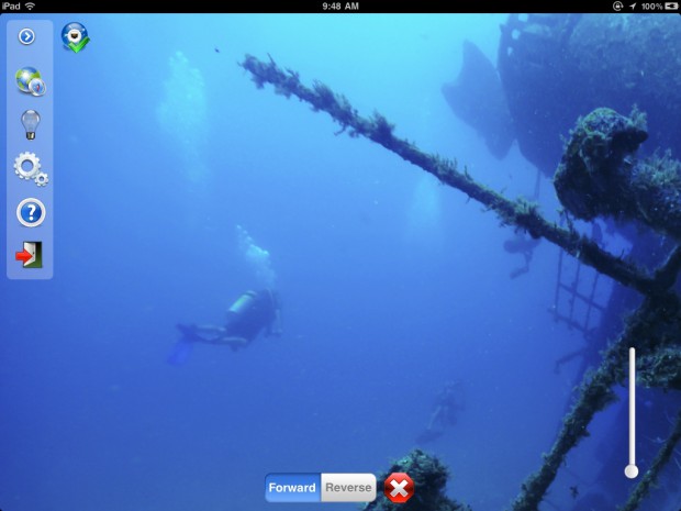 iPad-App f&uuml;r den Aquabotix Hydroview (Bild: Aquabotix)